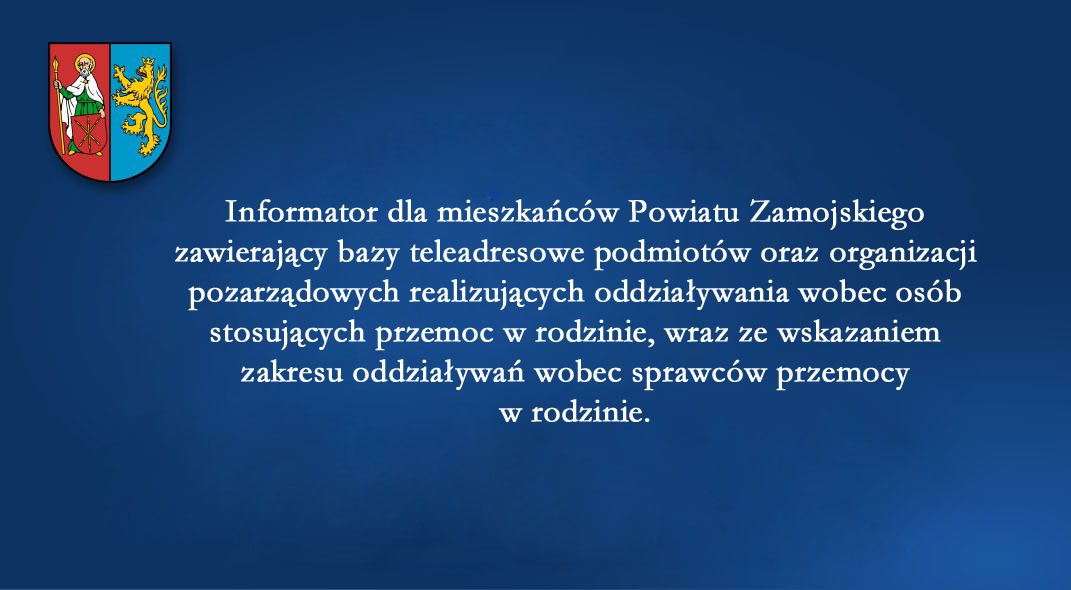 Informator dla osób i rodzin dotkniętych przemocą w rodzinie