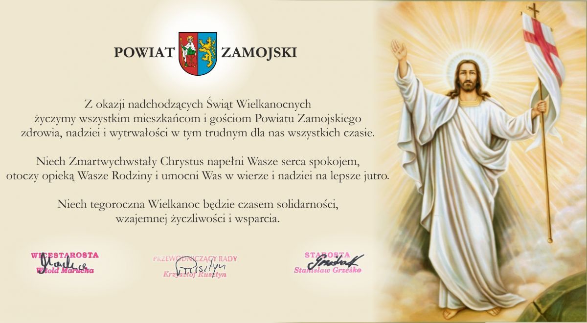 Życzenia z okazji Świąt Wielkanocnych.